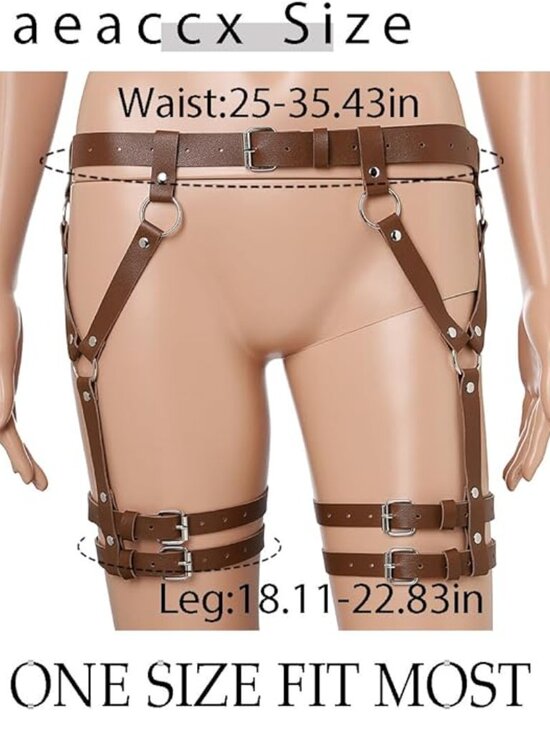 Leather Garter Waist Belt